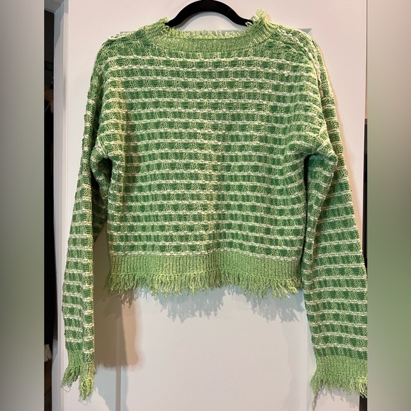 Zara Frayed Knit Tweed Sweater - Picture 5 of 6
